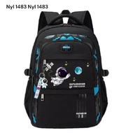 tas sekolah anak laki laki astronot tas sekolah anak SD SMP free jam gisok dan tambler untuk tas nya