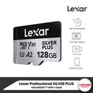 Lexar Silver Plus 256GB UHS-I U3 V30 SDXC (เอสดีการ์ด) Full-HD 3D 4K RW205/150MB/s (LMSSIPL256G-BNAN
