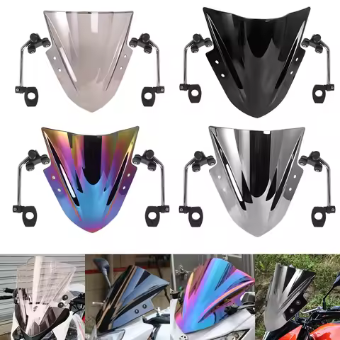 Motorcycle Street Bicycle Handlebars Windshield Windshield For 2001-2015 Yamaha FZ1 FZ1N FZ6 S2 FZ8