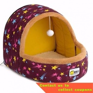 Kennel Pet Bed Cat Nest Four Seasons Universal Removable and Washable Dog House Dog Bed Dog Bed Dual-Use Dog Tent Teddy