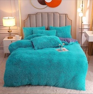 Mink velvet four piece set single and double sided milk velvet bed sheet crystal velvet bed sheet Fa