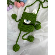 [SẴN]👹 Túi đựng điện thoại 📱 bằng len ếch xanh hồng 1 mắt ghê ghê nma thấy cũng cutee á🥰