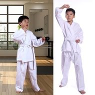 CH* Kids Karate Training Suit Light Weight Karate Gi Set Karate Trousers Jackets Breathable Karate U