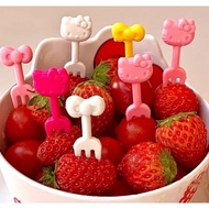 HM -HELLO KITTY SERIES BENTO FORKS Cute fruit fork/s bento skewers bento skewers/s fruit skewers/s