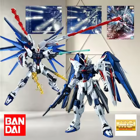 Bandai MG 1/100 ZGMF-X10A Freedom Gundam Ver.2.0 Multi SKU Full Burst Combo,Complete Color Beam Effe