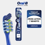Oral-B Cross Action 7 Benefits Medium Toothbrush 1 Count