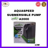 Aquaspeed Submersible Water Pump Small Cycle Filter A2000 Energy Saving for Fish Tank Aquarium