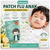 Yukazan Children's Flu Patch 6pcs Children's Nose Patch Cold Nasal Congestion Aromatherapy Eucalyptu