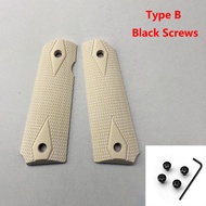 CVFTY กับสกรูวัสดุเรซิ่นเลียนแบบงาช้างที่จับวัดน้ำหนักแพทช์สำหรับ1911รุ่นด้ามจับที่เปลี่ยน DIY ชิ้นส