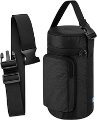 Xxerciz Water Bottle Carrier Bag for Under Armour 64oz Water Bottle Jug, Water Bottle Holder with Detachable Strap and Handle, Bottle Sleeve with Phone Pocket for Gym Walking