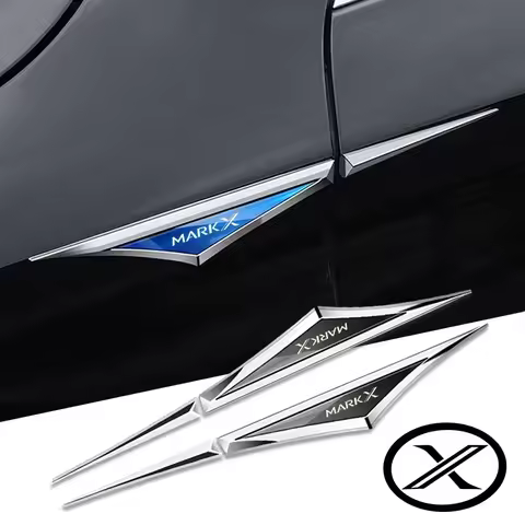 2pcs 3d alloy car stickers car accsesories accessory for Toyota MARKX MARK-X grmn premium 350s 300g 