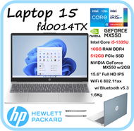 hp - [13代 i5 + MX550獨顯] Laptop 15-fd0014TX 藍色 (i5-1335u/MX550/15.6" FHD IPS) 手提電腦