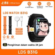 【COD】LDS B31 Kamera HD SIM Card 5G 4G RAM 4 / 64GB Smart Watch B31Ultra AMOLED GPS HD Camera WIFI Bl