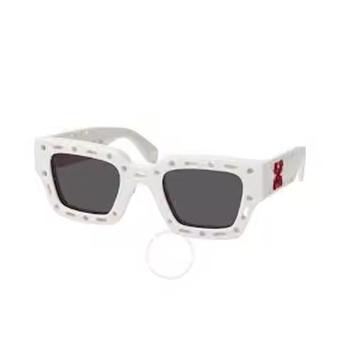 Off-White | Mercer Grey Square Unisex Sunglasses OERI026 0107 48
