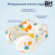 【BH】Kids U-Shape Neck Pillow Memory Foam Ergonomic Head Neck Support Cartoon Print Ultralight Car Airplane Train Travel Cervical Cushion