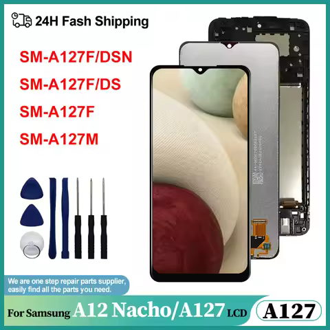 6.5" OEM For Samsung Galaxy A12 Nacho LCD Display A127 Touch Screen Digitizer Assembly For SM-A127U 