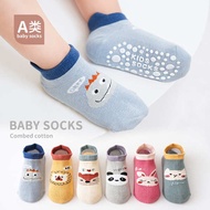 23 Spring Summer Floor Socks Baby Cartoon Baby Socks Children Anti-slip Toddler Socks Short Socks Bo
