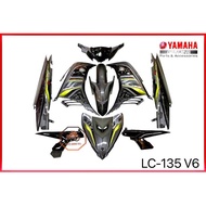 LC-135 V6 100% Original HLY Body Cover Set (Comet Grey) 55D-F0000-05-OM (Siap Sticker)
