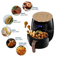 Silver Crest A-02 Air Fryer 6 Liter black – Healthy Fry Without Oil touch screen magic fryer 1200 lo