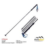 AONIJIE E4204 Carbon Trekking Pole ไม้เท้าเดินป่า วัสดุคาร์บอนไฟเบอร์ พับเก็บได้เล็ก น้ำหนักเบา **ขา