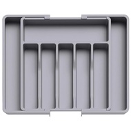 Adjustable Flatware Tableware Organizer Silverware Drawer Cutlery Storage Tray for Spoons Knife Uten