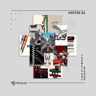 Formula 1 F1 Wall Poster A5 Poster Contents 12 Pcs | F1 Formula One Poster