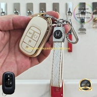Car Key Cover Case HONDA CRV Hybrid HRV Hybrid Civic Accord RS Turbo Premium Gold Edge