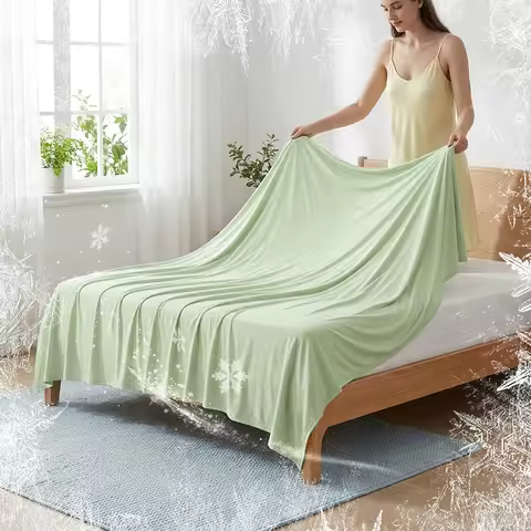 Summer Blanket Ice Silk Cooling Blanket Lightweight Breathable Air Condition Cooling Quilt Skin-frie
