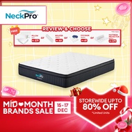 NeckPro Mammoth Pocket Spring Mattress | 10 Inches (25cm) | Extreme Cool 6X Fabric | Vacuum-Compress