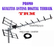 HARGA GROSIR ANTENA TRM AL-189 ANTENA DIGITAL TV LCD/LED Outdoor FREE KABEL 12 METER kualitas terbaik - elektrikjaya