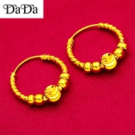 Earrings for womens 916 indian gold frosted transfer watermelon beads wedding jewelry gifts for wife