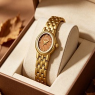 2026 New Style Steel Band Watch Small Dial Small Small Gold Watch Retro Quartz Watch