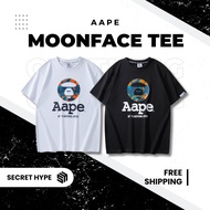 Aape Moonface Tee Basic Logo Ape Head Unisex Fashion Hype Modern T Shirt
