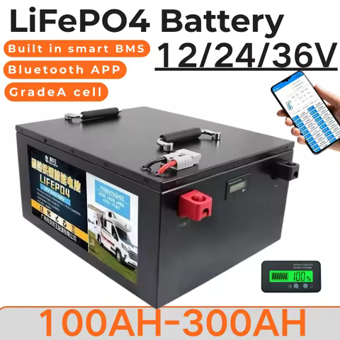 LiFepo4 Lithium Battery for Boat Propeller Yachts Solar System - 12V 250Ah 280Ah 300Ah 24V 100Ah 200