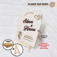 [SIAP 1 HARI] Plat Ijab Qabul Akad Nikah Hantaran Mas Kahwin 3D