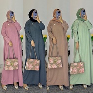 Lula Batwing Button Dress | Batwing Abaya | Kaftan Oversize | Batwing Knit Dress