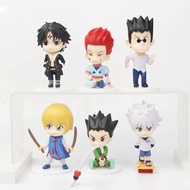 6ชิ้นเซ็ต Hunter X Hunter 5th รุ่น9-11ซม. รูป Gon Freecss Killua Zoldyck Kurapika Chrollo Lucilfer Figurine เครื่องประดับ