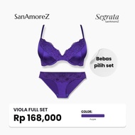 Push Up Bra Women Lace With Underwire Sexy Lingerie Set Size 34A-40B SanAmoreZ Viola