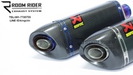 ปลายท่อแต่ง ทรง Akrapovic งานเกรดท็อปสุด คาร์บอนแท้ทั้งใบสวม 2นิ้ว ยาว 16 นิ้ว