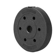 JIYAN2866 Solid black weight plate Barbell Weight Plate Round Shape Weight Marked Strength Training 
