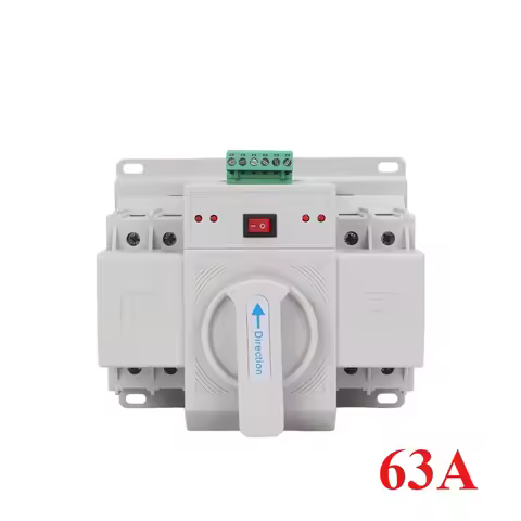 63A 125A 2P 3P 4P ATS Dual Power Automatic Transfer Switch 380V 400V Type CB MINI Auto Sal Switches 