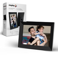 Digital Touch Screen Picture Frame with WiFi - 10.1” Photo Frame, Connecting Families & Friends (Bla