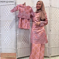 Baju Raya 2023 Tun Fatimah Kurung  Kids (Kids) Family Set Clothing Baju Sedondon Ibu Dan Anak Baju Kurung Budak Perempua