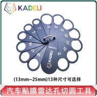 Car film tools radar holes cut round invisible car coat color change film cut round cutting film too