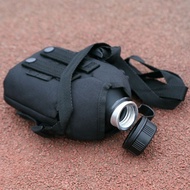Outdoor Shoulder Bag Type Tactical Black Water Bottle Portable Large Capacity Sports Expansion Flat 