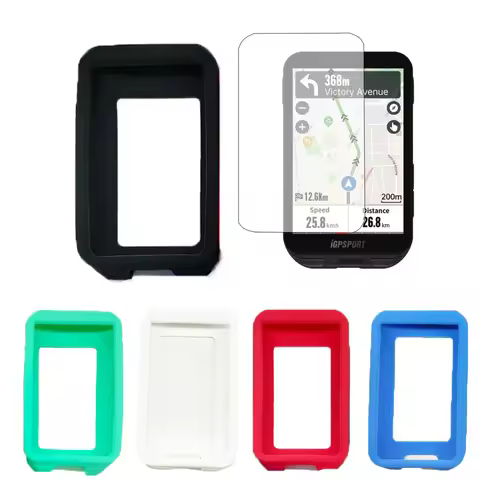 Silicone Soft Edge Shell Protective Case Screen Protector Film Cover For iGPSPORT iGS800 GPS Bicycle