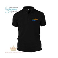 MICROFIBER QUICK DRY FIT JERSEY Baju Polo Classic T Shirt logo Embroidery Sulam KTM Komuter Train Ke
