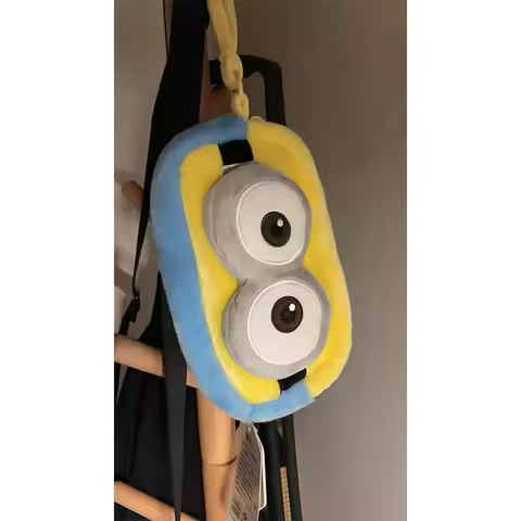 Cute Minions Plush Pen Bag Storage Bags Despicable Me Makeup Super Cute Plush Stationery Bag Student