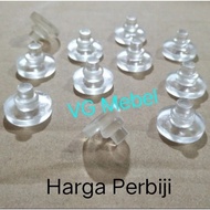 Clear Glass Cop Table Glass Block - Rubber Kop (Stacked Model)