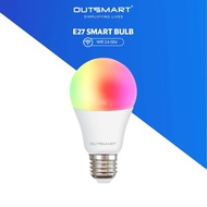 🇸🇬🔥OUTSMART E27 Wifi RGB LED Smart Bulb Dimmable A60 Multi-Colour Voice Timer App Group Google Alexa